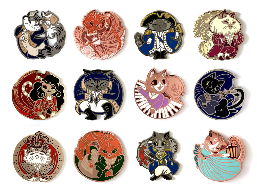 Full Hameowlton Enamel Pin Set