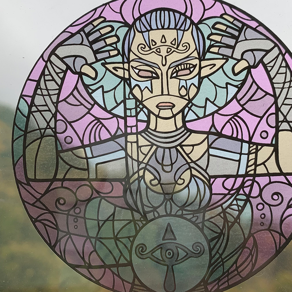 Shadow Sage "Stained Glass" Sticker